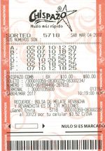 Mexico Chispazo winning jackpot ticket
